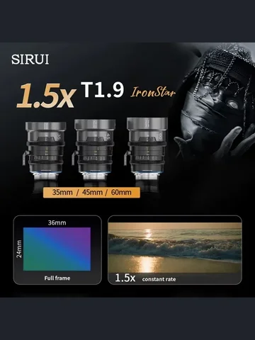 Sirui IronStar Анаморфный объектив 35/45/60 мм T1.9