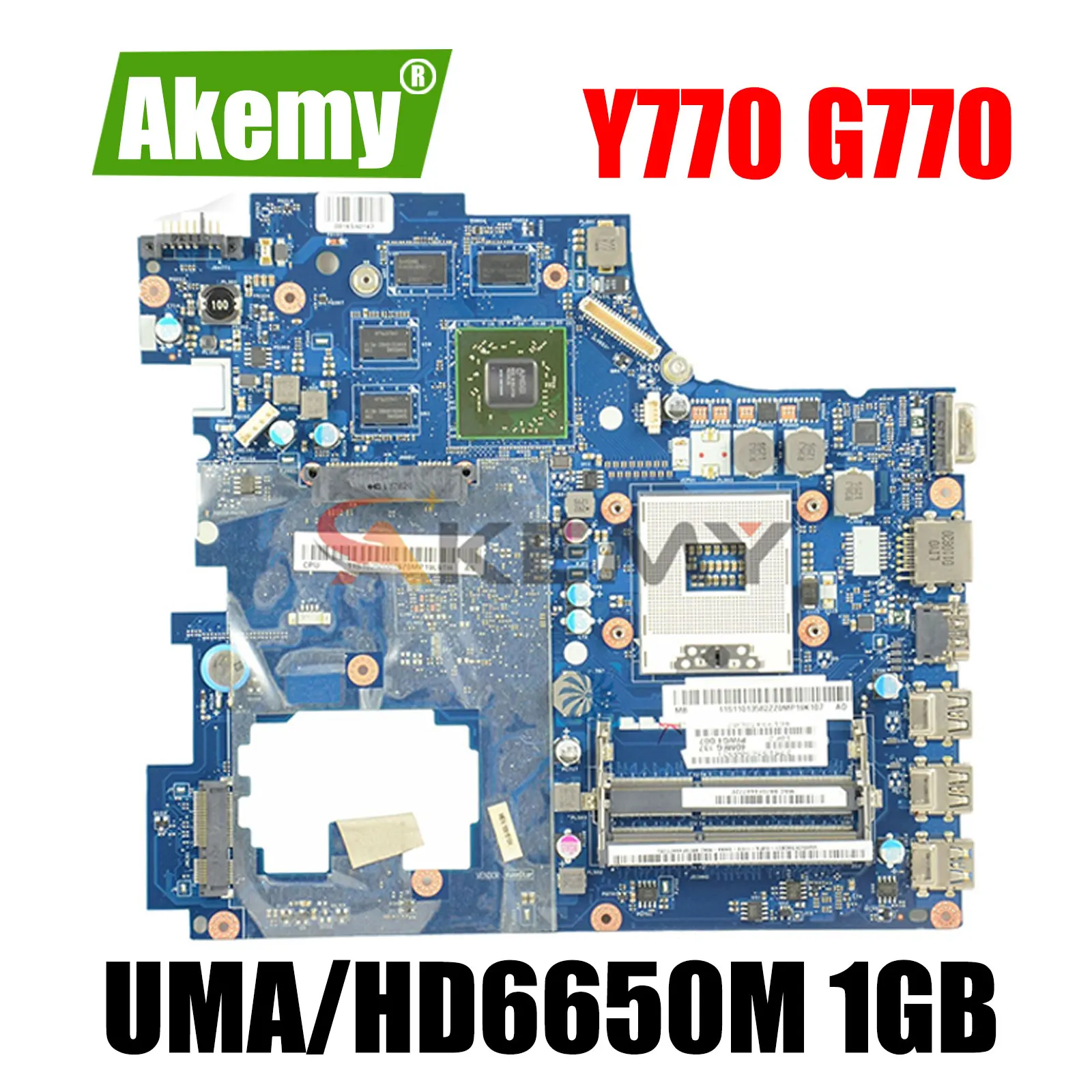LA-6758P материнская плата REV 1A для Lenovo IdeaPad Y770 G770 17 ''материнская ноутбука HD3000 Radeon