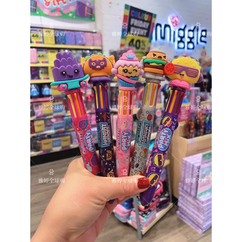 

Австралийская мультяшная шариковая ручка Smiggle, 8 цветов, радужная маркерная ручка, Детская мультяшная ручка, детский подарок