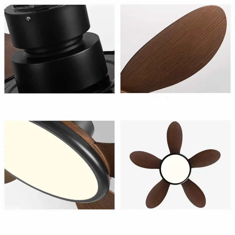 Простой потолочный вентилятор с планкой управления яркостью 72 Вт низкий