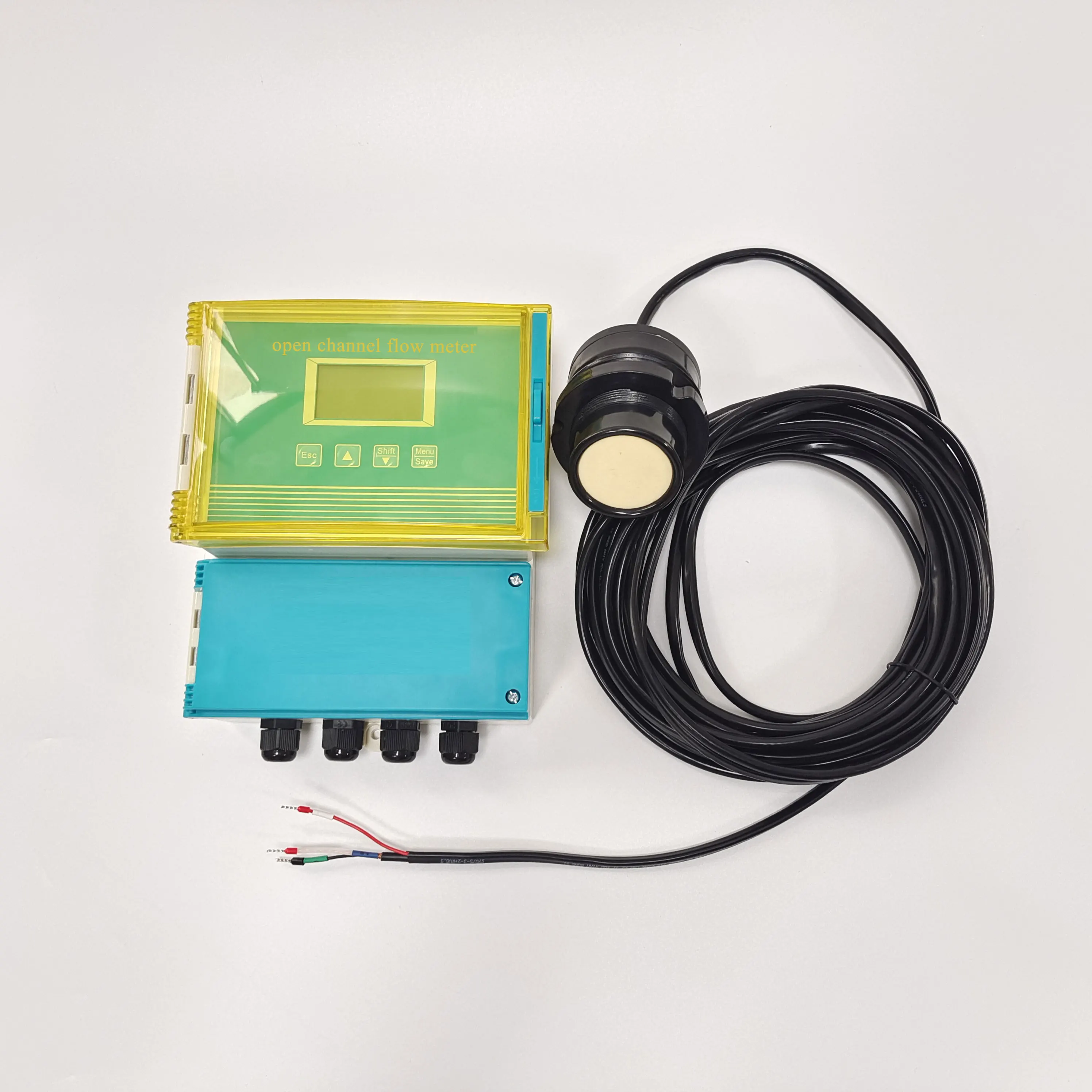 

RS485 River flowmeter ultrasonic open channel level sensor flow meter transmitter