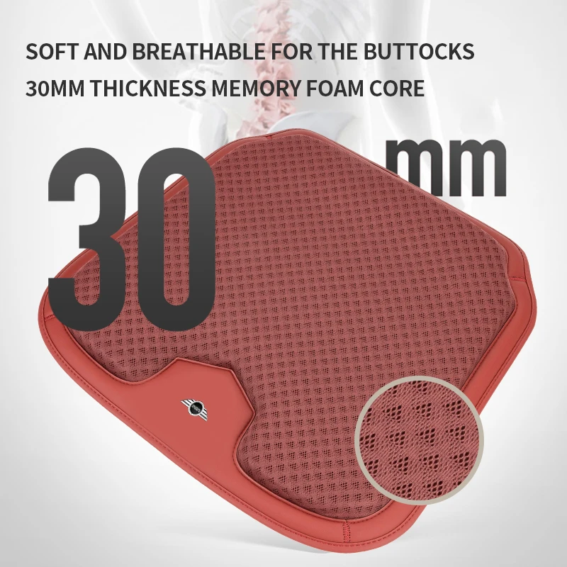 Автокресло из ледяного шелка с эффектом памяти хлопковая подушка защитная для MINI