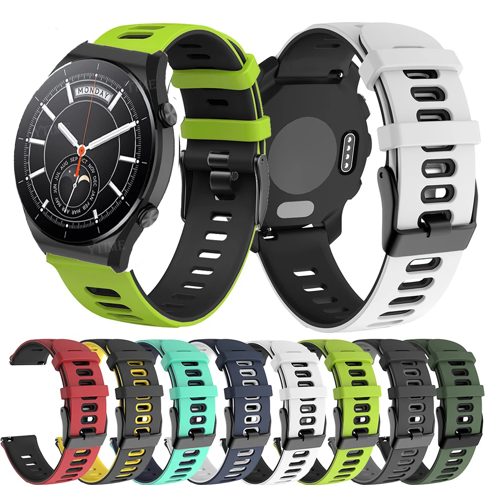 

Цветной ремешок для часов Mi, спортивный браслет для Xiaomi Mi Watch Color 2, Xiaomi Mi Watch S1 Pro, Active, 22 мм