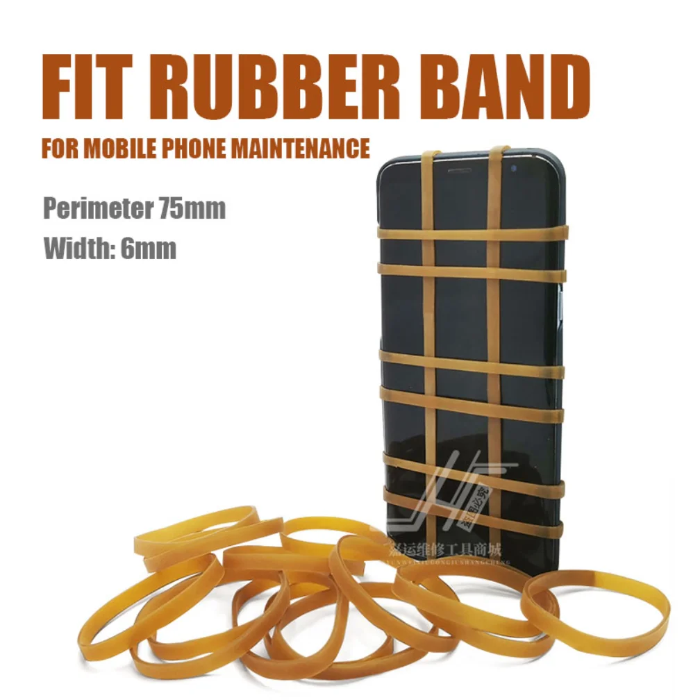 10 шт./лот, эластичные резинки, инструменты для крепления ЖК-экрана телефона, резиновое кольцо, без вредного экрана, ремонтная веревка, растягивающаяся лента