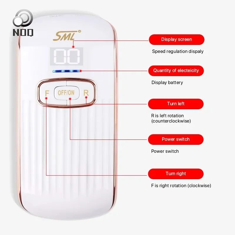 NOQ дрель для ногтей перезаряжаемая электрическая пилочка акриловая полировка