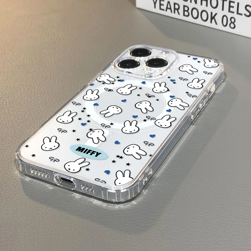 Фото Магнитный чехол White Rabbit M-Miffany для Samsung Galaxy S26 S25 S24 S23 S22 S21 Ultra Plus 5G S20 FE с поддержкой MagSafe №3