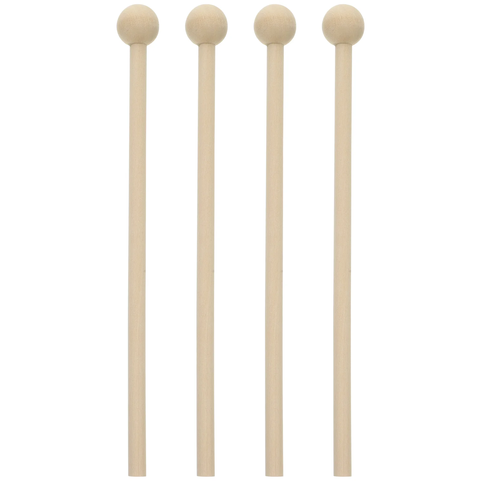 

4pcs Wood Musical Percussion Sticks Mallets Percussion Instrument Accessories ( Wood Color ) Drumsticks Wrap
