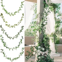 155cm green silk artificial hanging vine leaf garland plants vine home bathroom decoration wedding party diy garden party decor