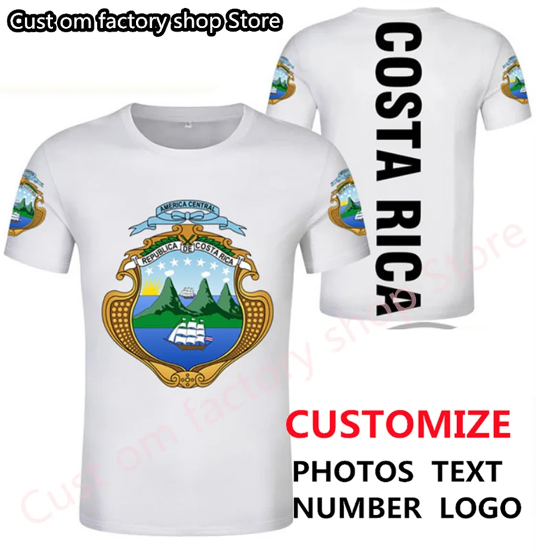 

COSTA RICA t shirt diy free custom made name number Men/women Joker Face Fashion Loose O-neck Summer Men’s Clothes