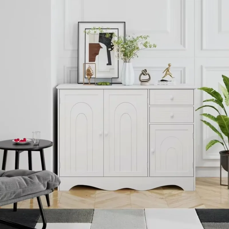 Фото Luxus Vintage Moderne Wohnzimmer Válbel Weißes Hölzernes Buffet Seitentisch Mini Eckzimmer Kaffee Wein Bar Schrank Für Zuhause №3