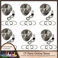 new 6 sets std piston kit with ring 04253311 04501348 fit for volvo d7e engine 108mm