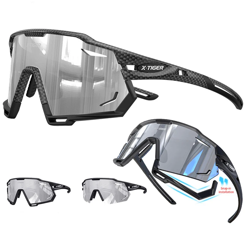 X-TIGER Radfahren Sonnenbrille Polarisierte UV400 Fahrrad Brillen Neue Original Dual-zweck Design Rahmen Sport Angeln Radfahren Gläser