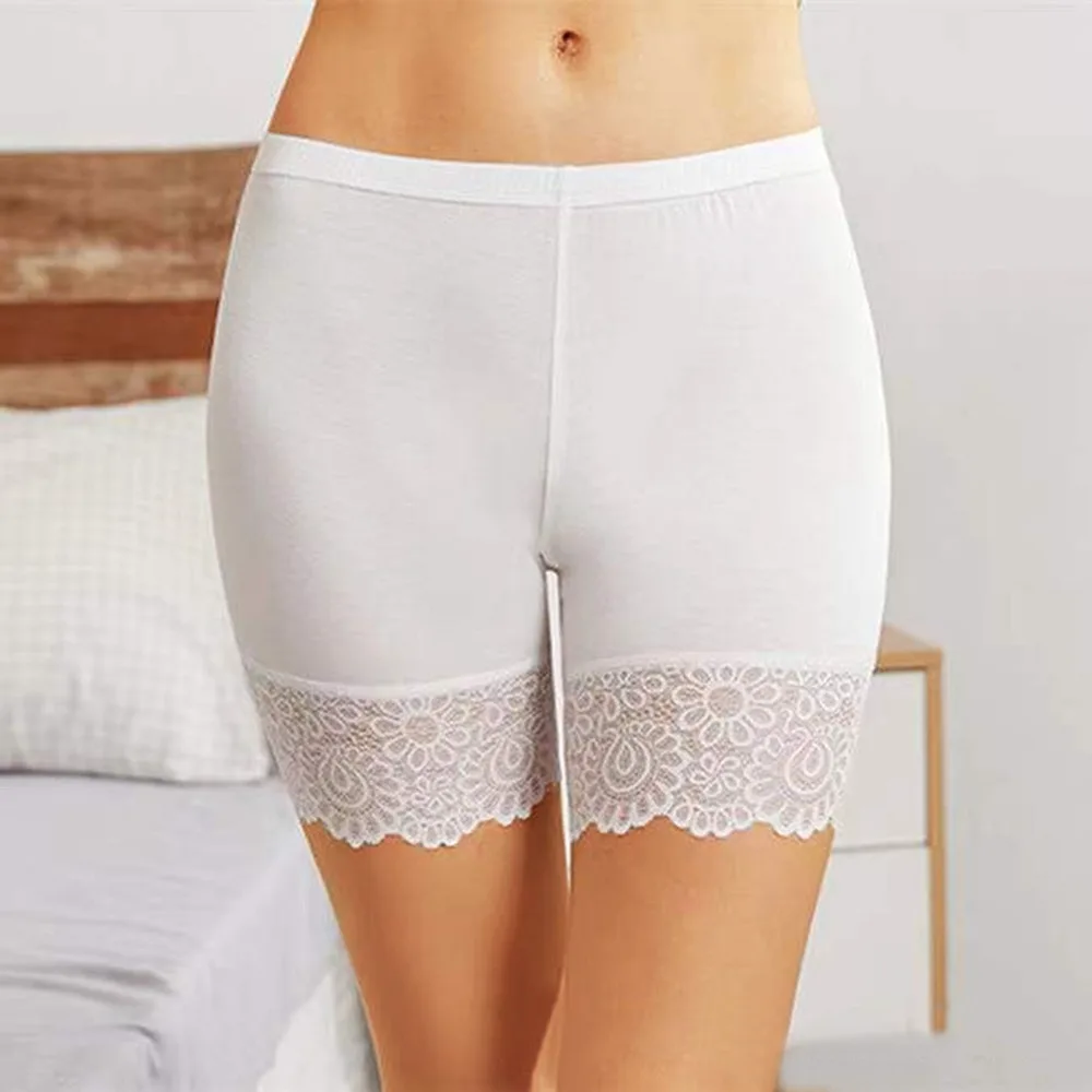 

Plus size Safety Shorts Lace Safety Pants Slimming Lingeries Lace Pants for Women's Summer Shorts