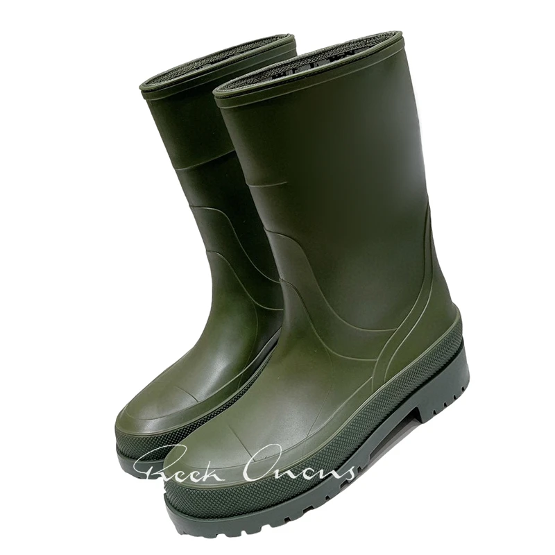 

Lightweight Leisure Rain Boots Autumn New Non-slip Height Increasing Ladies Short Boots Appear Thin Thick Bottom Women Shoes