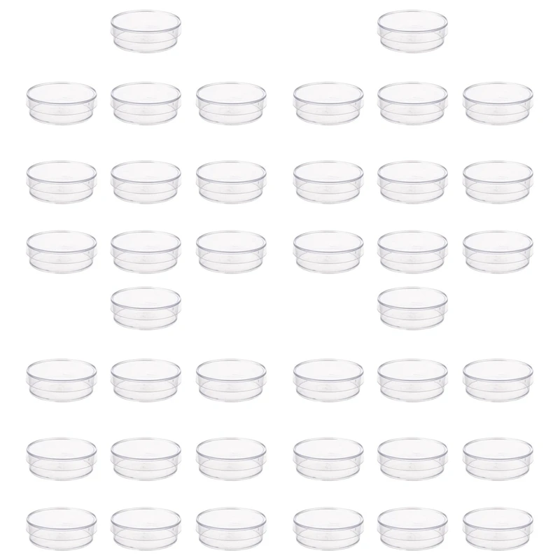 

40 шт. Стерильные пластиковые чаши Петри 35 мм X 10 мм с крышкой для дрожжей LB (прозрачные)