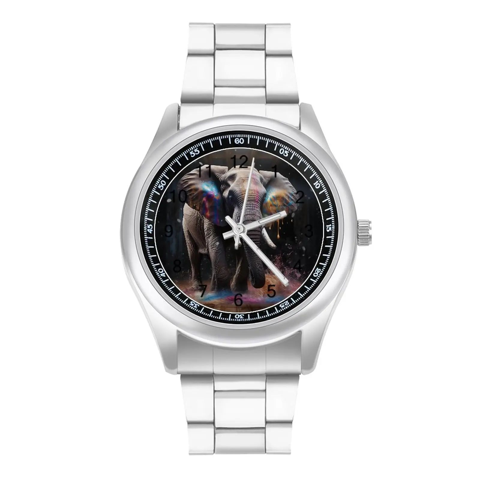 

Elephant Quartz Watch Explosion Vivid Colors Photo Modern Wrist Watches Steel High Class Travel Boys Wristwatch