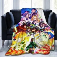 anime home demon slayer bedding 3d printing children adult quilt soft blanket sofa fleece blanket cute blanket blanket throw