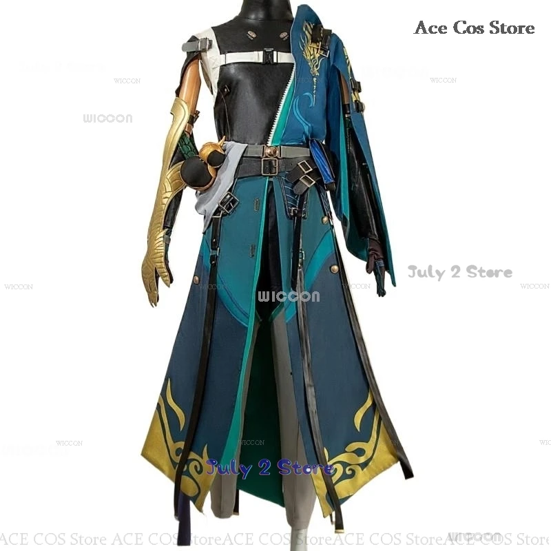 Костюм для косплея Цзянь Цзи Янь из волн Wuthering парик игры в аниме косплей Хэллоуин