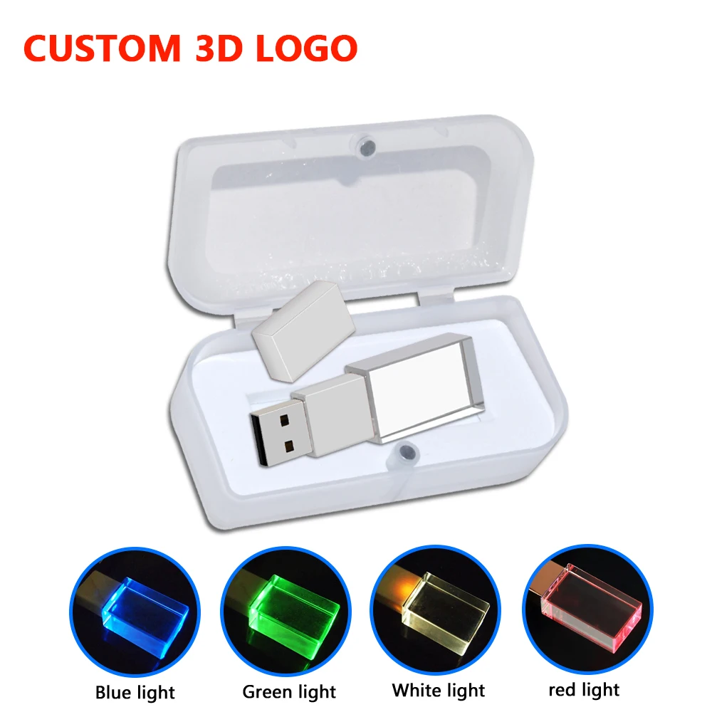 

Флеш-накопитель 10 шт./лот с кристаллами, USB 2,0, 4 ГБ, 8 ГБ, 16 ГБ, 32 ГБ, 64 ГБ, свадебные подарки, флэш-накопители с бесплатным логотипом, 100% реальная емкость