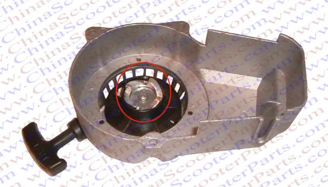 

Металлический алюминиевый пусковой стартер 47CC 49CC Карманный внедорожник для питбайка ATV квадроцикла карт Багги косилки детали для стрельбы серебристый