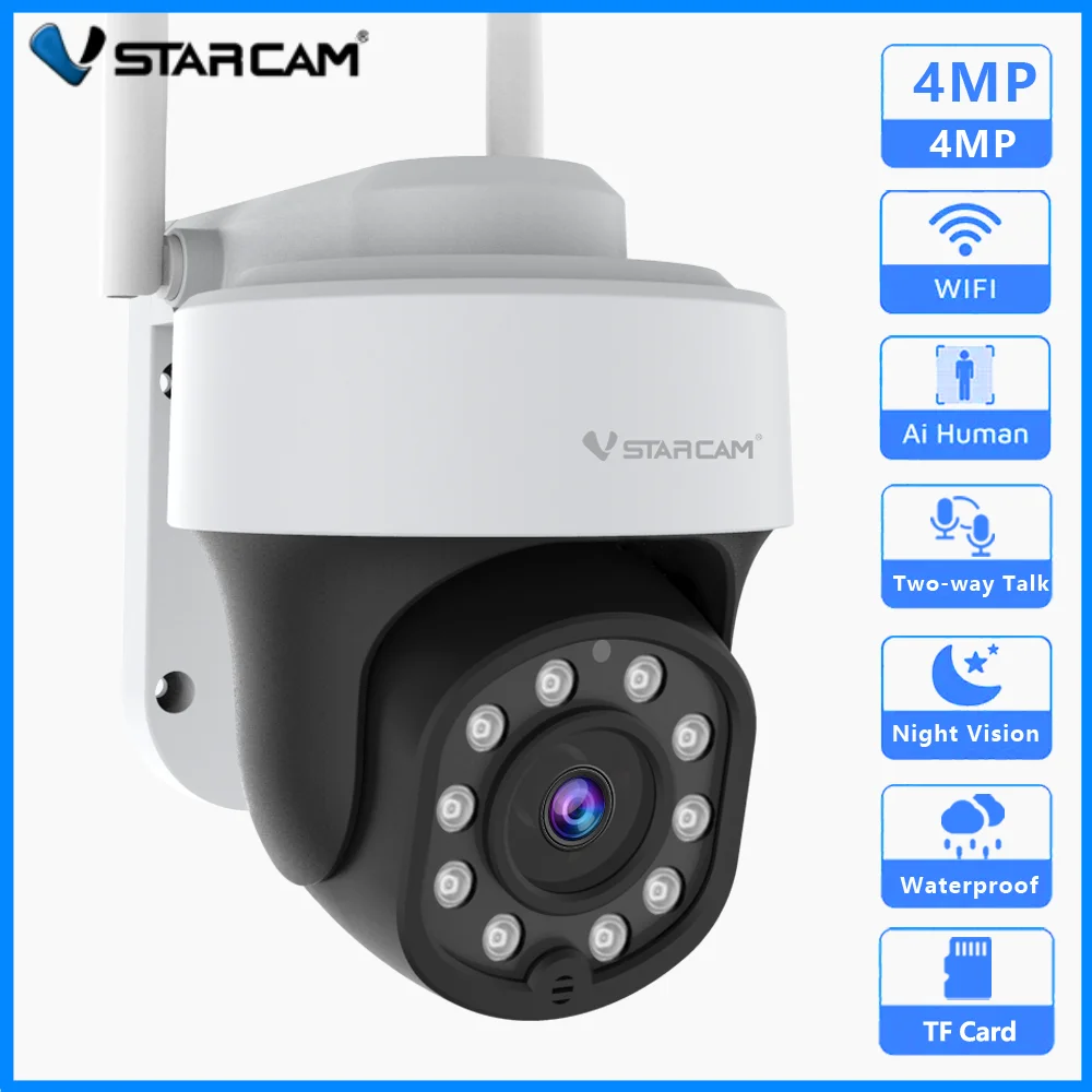 Vstarcam IP Camera 5G Wifi Security Outdoor Camera Night Vision Smart AI Human Pan Tilt with Motion Detection Two Way Audio Cam