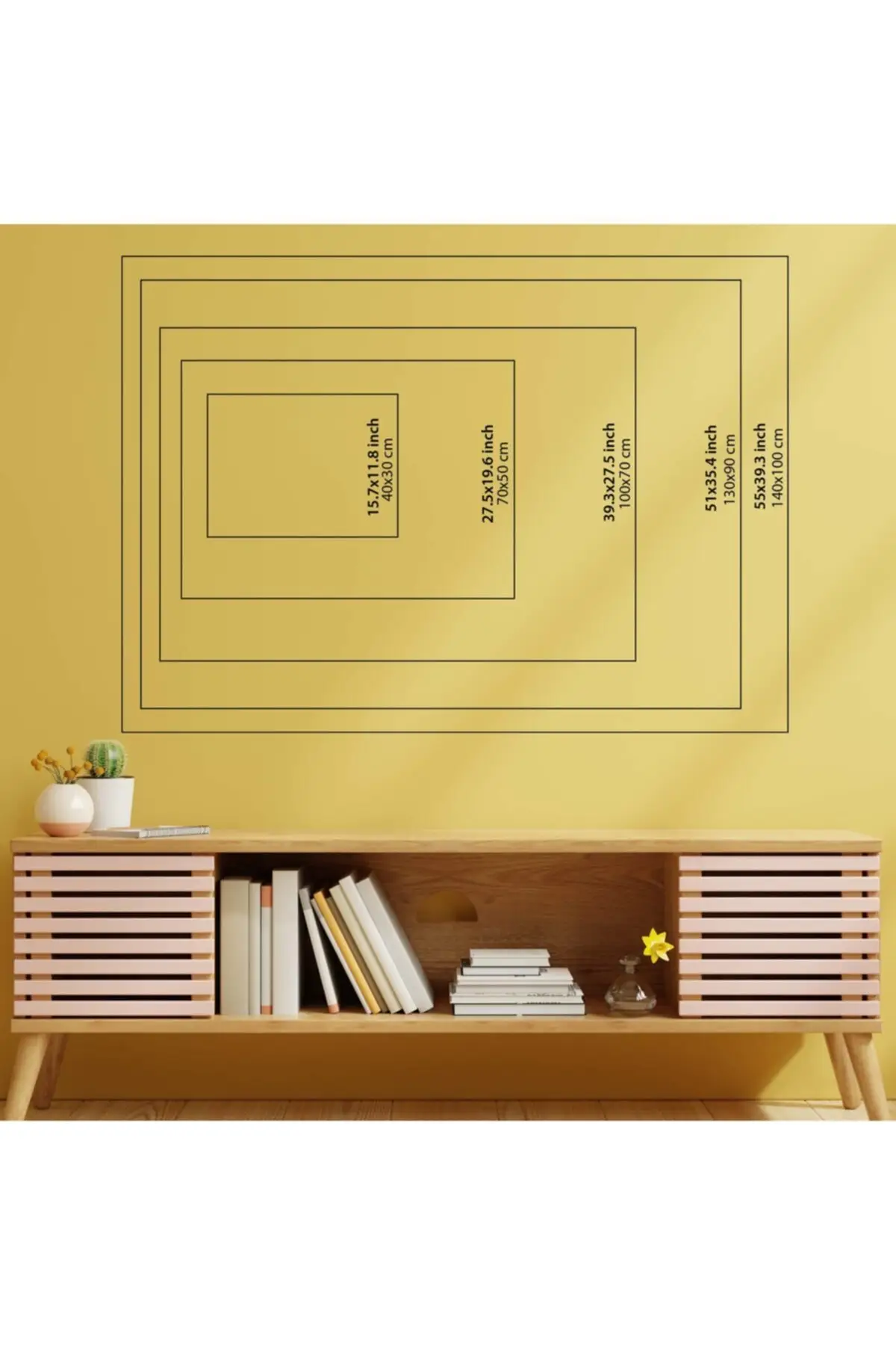 Декоративный холщовый стол с белой маковой стеной 70x100