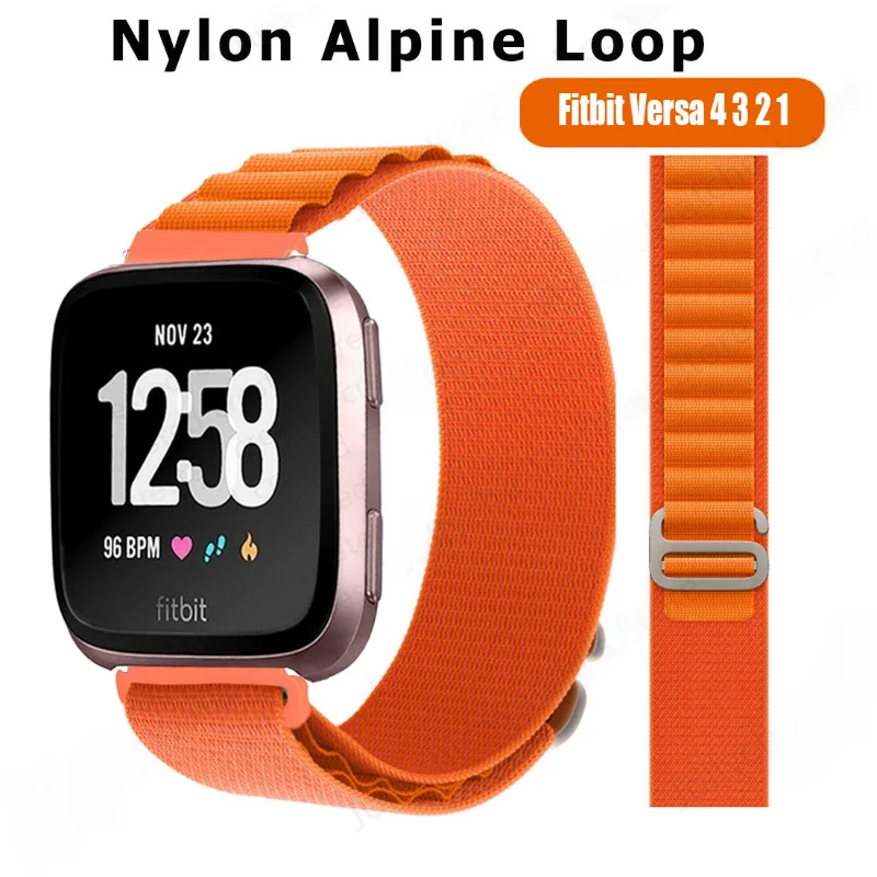 

Nylon Strap for Fitbit Versa 4/3/21 versa Lite band Smart watch replacment Watchband Sport Loop Bracelet Correa For Fitbit Sense