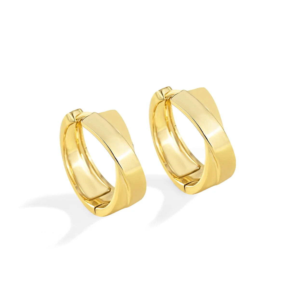 

Fashion Geometric Metal Round Circle Hoop Earrings Temperament Cross Earrings for Women Party Jewelry Gift