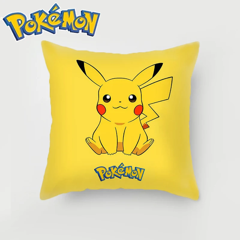 

45x45cm Pokemon Cushion Cover Plush Toys Pikachu Go Psyduck Pillowcase Cartoon Pillow Cases Sofa Car Home Plush Cover Gifts Toy