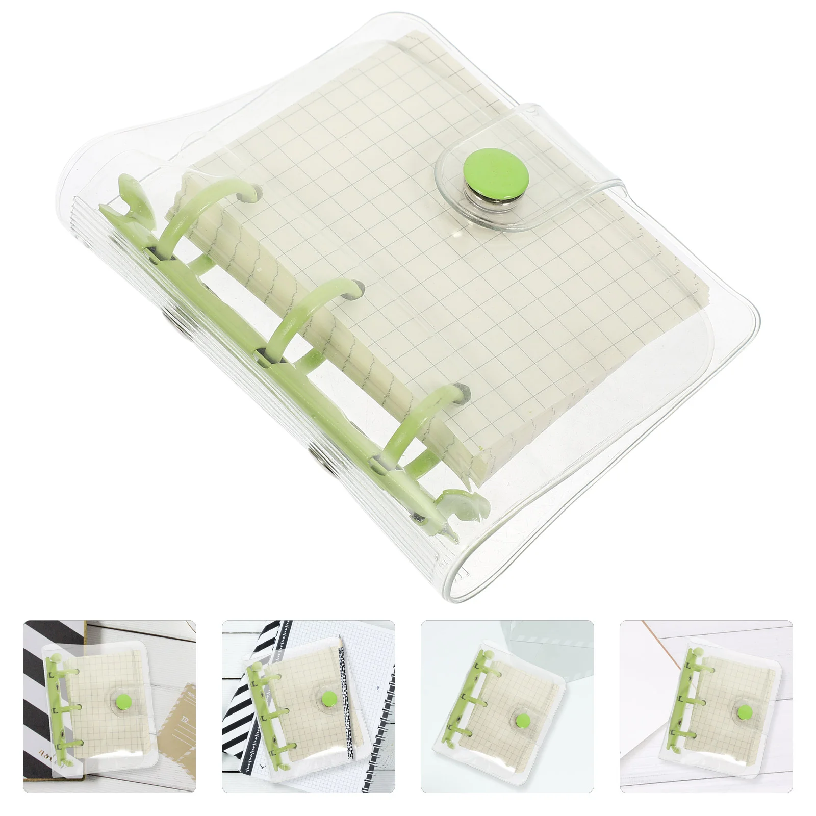 

Маленький блокнот A6 в виде листа россыпью с сердцем для девушек 10x9 см, зеленый металлический портативный дорожный блокнот