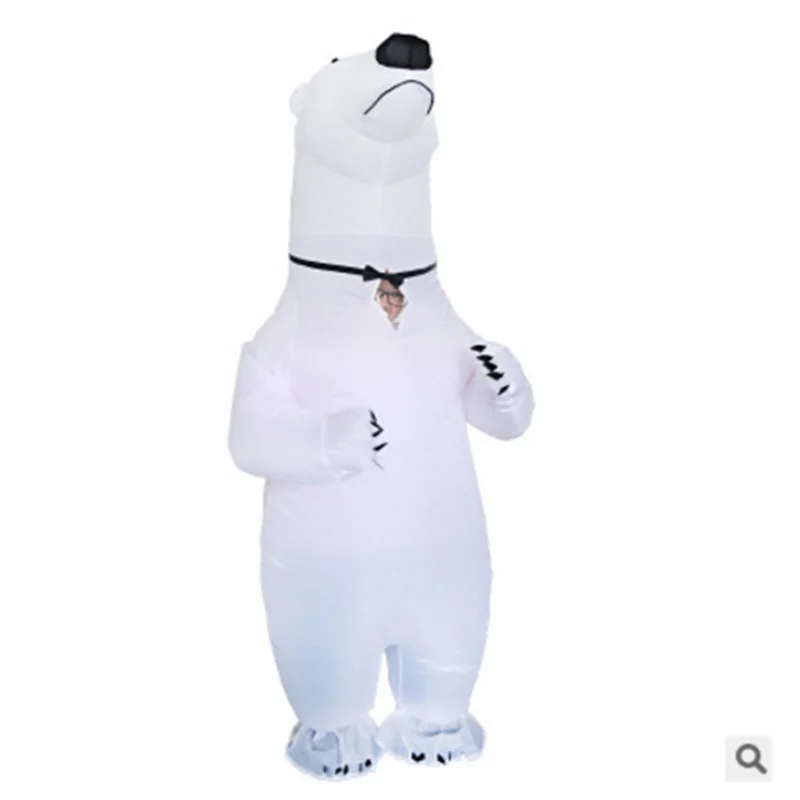 

Polar Bear Inflatable Costume Mascot Costume Animal Fantasia Adult Halloween Carnival Birthday Party Cosplay Costume Women
