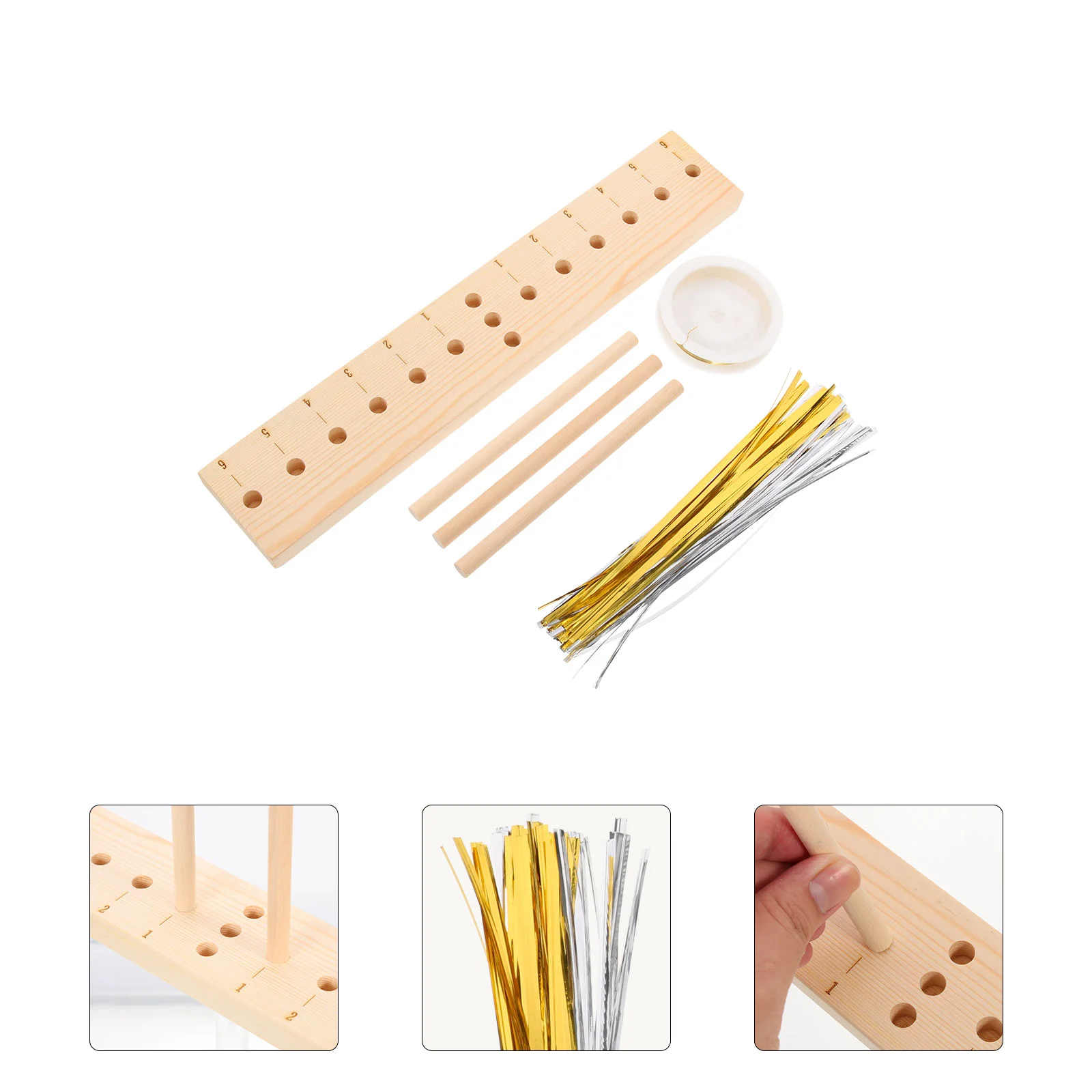 

Bow Maker Handmade Decorative Accessories Gift Bows Wooden DIY Tools Plastic Makers Kit Wreaths Ribbon Craft