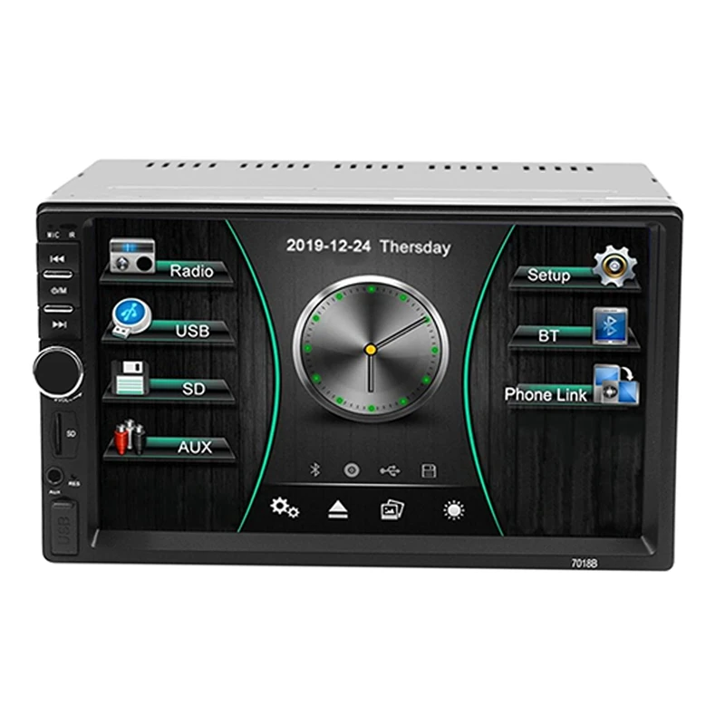 2 Din Car Radio 7 Inch Touch Screen Stereo Receiver Screen Stereo Bluetooth FM MP5 SD USB Player With Camera A