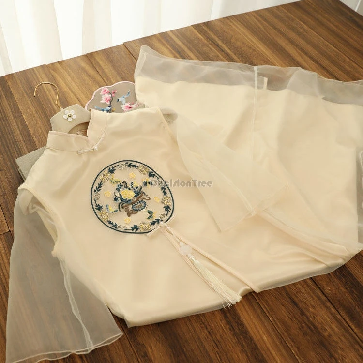 Новинка лета 2024 женское платье ханьфу в китайском стиле улучшенное элегантное