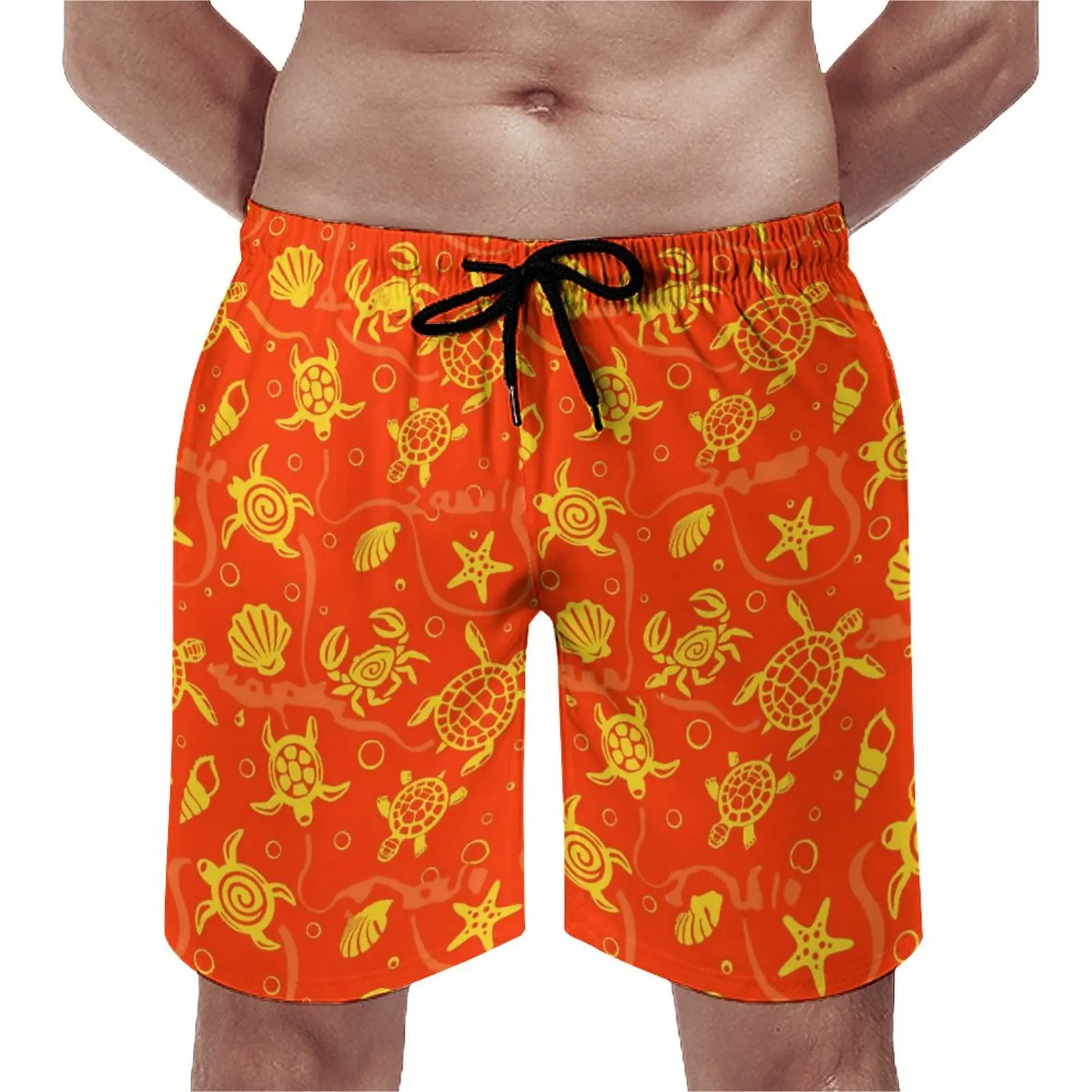 

Sea Turtle Board Shorts Ocean Life Print Casual Board Short Pants Design Sports Surf Quick Dry Swimming Trunks Birthday Present