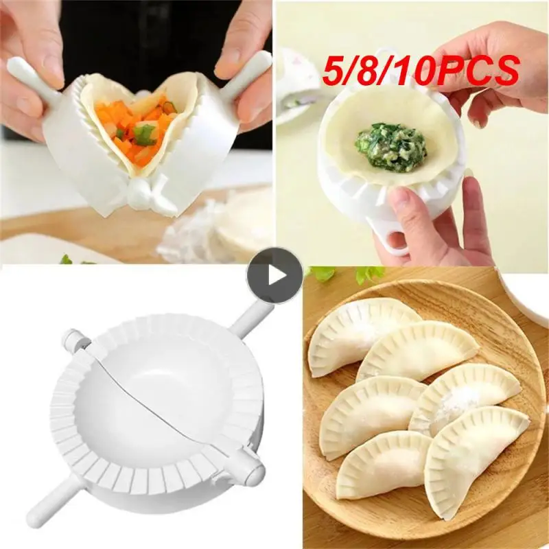 

5/8/10PCS Cooking Pastry Dumpling Mold /set 7/8/10cm Jiaozi Maker /set Jiaozi Diy Plastic Dumplings Easily Ravioli Maker Kichen
