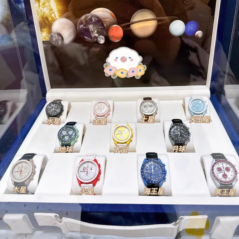 

ceramics Bioceramic Planet Moon movement designer Watch Mission To Moonshine Full Function Chronograph Luxury Mens Wristwatches
