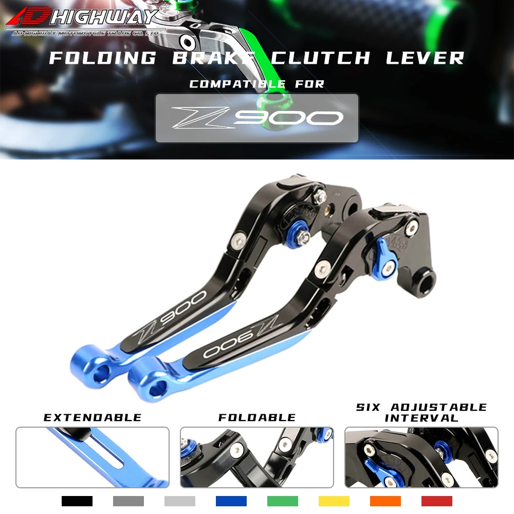 

20 Colors Handle Bar Lever Extendable Folding Adjustable Brake Clutch Levers For KAWASAKI Z900 2017 2018 2019 2020 2021 2022
