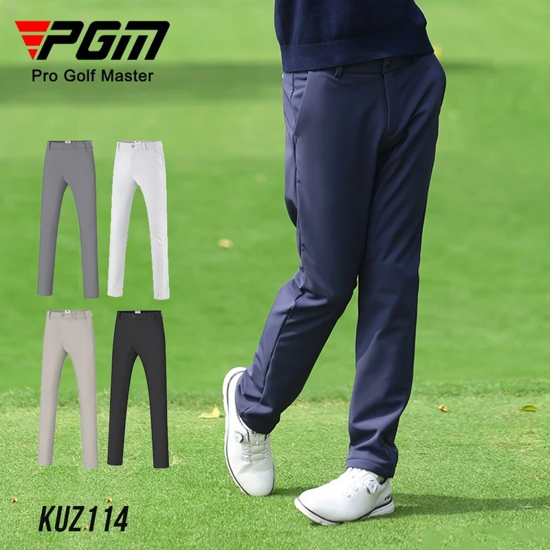 

PGM Men Golf Pants Men's Autumn And Winter Sports Pants Waterproof High Elastic Trouser Golf Wear Men Clothing XXS-XXXL KUZ114