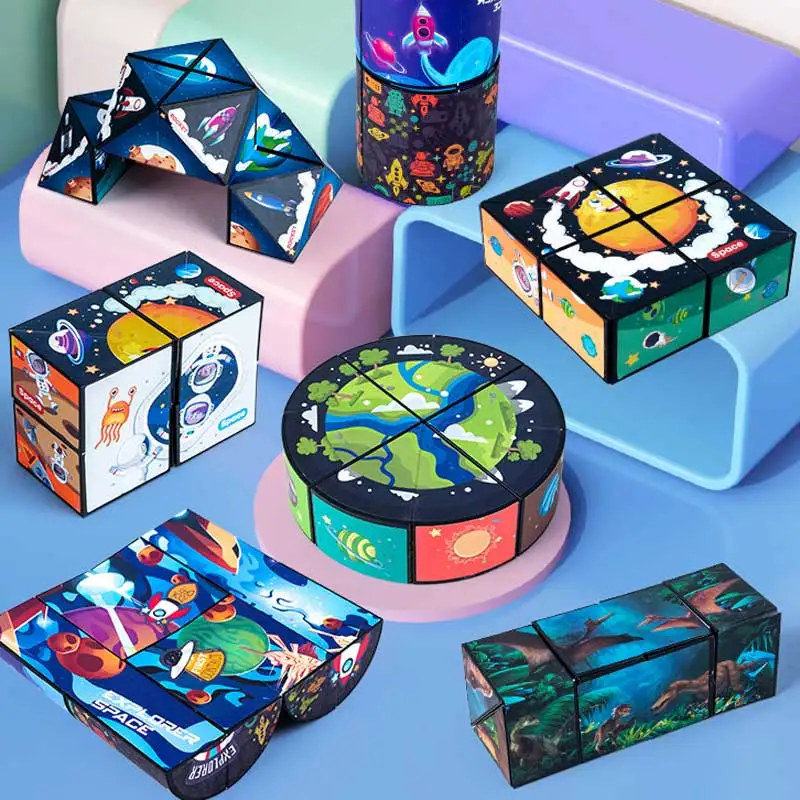 

NEW Infinity Flip Magic Cube Fidget Toys Antistress Children Adult Toys Relieve Stress Fingertip Puzzles Cube Toy Gift