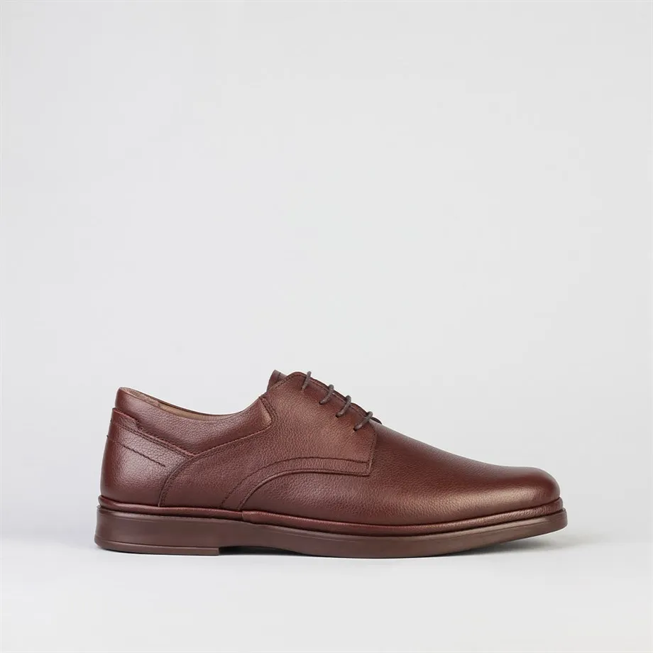 

Genuine Leather Brown Lace-Up Men Casual Shoes
