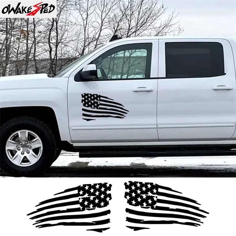 Универсальная автомобильная наклейка с флагом США для автомобилей