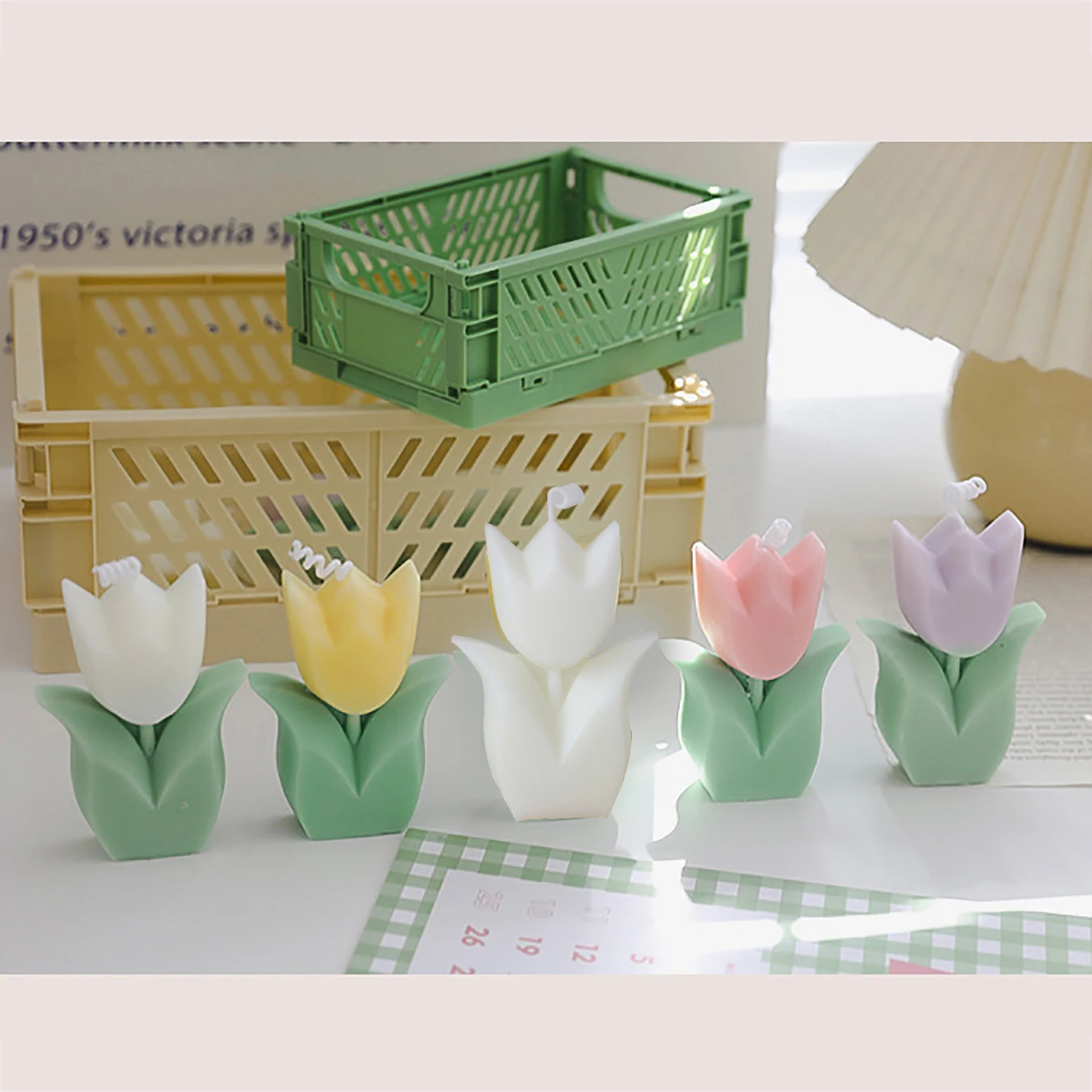 Свеча-тюльпан Цветные Цветочные ароматические свечи соевый воск украшение для