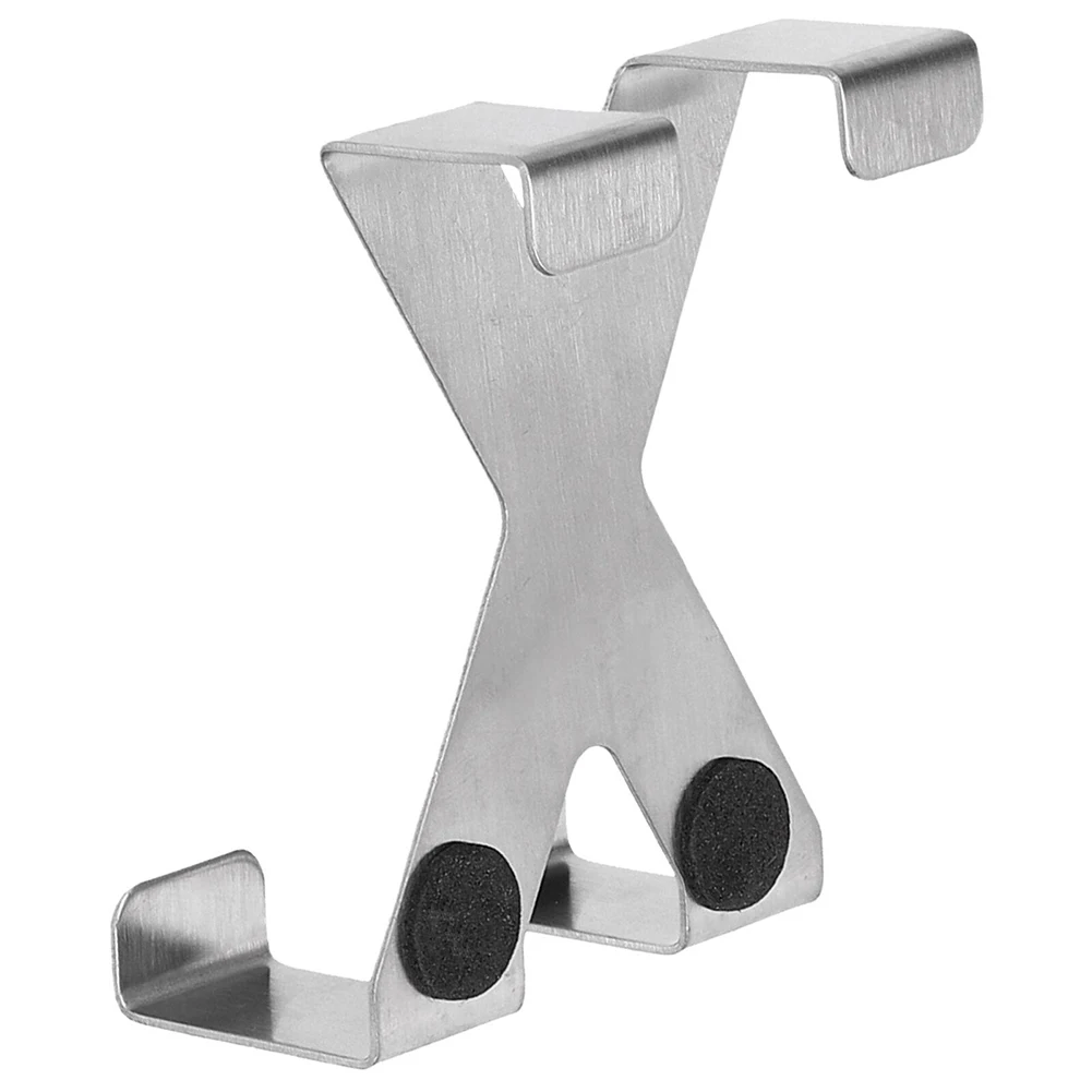 

2Pcs Door Hook Non-marking Sticky Hook Bathroom Clothes Hook Set Stainless Steel DIY Tools No Screws Or Drilling