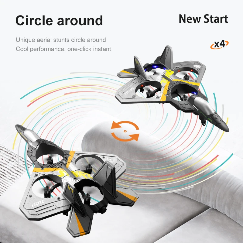 V17 RC Remote Control Airplane 2.4G Fighter Hobby Plane Glider EPP Foam Toys drone Kids Gift |