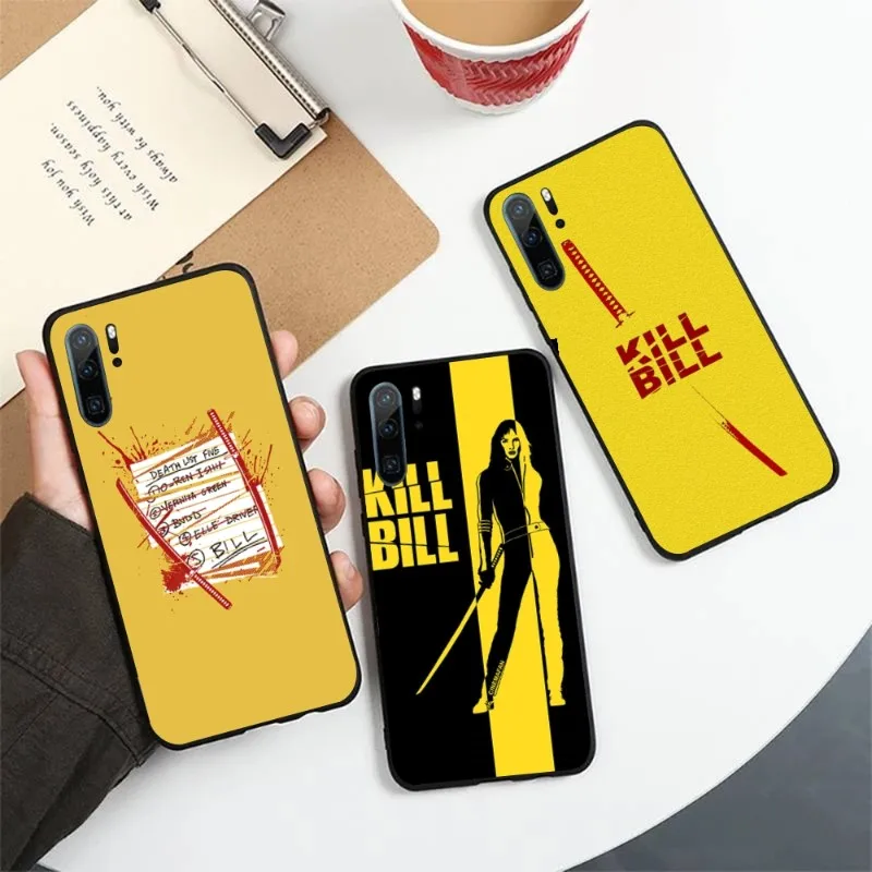 

Чехол Kill Bill для телефона Honor 70 50 20 7S X9 X8 X7 Magic 4 3 Pro, мягкий черный чехол для телефона