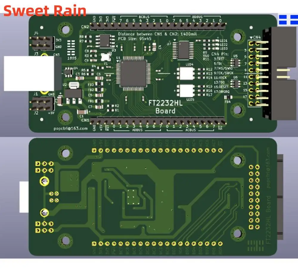 Новая плата разработки FT2232HL Интерфейс USB FT2232H совместим с UART / SPI JTA openOCD
