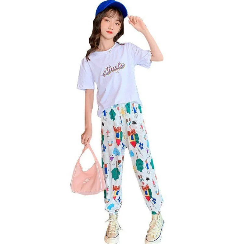 

children's clothing sets two-piece,summer girls fashion Kids sports suit,sleeveless baby girls clothes chiffon suit