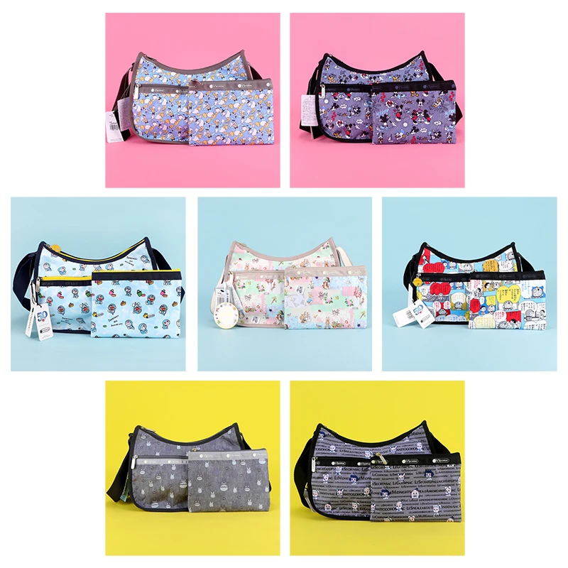 

Kawaii Sanrio Le Sportsac Messenger Bag Nylon Waterproof Cloth Anime Cartoon Shoulder Bag Creative Birthday Gifts