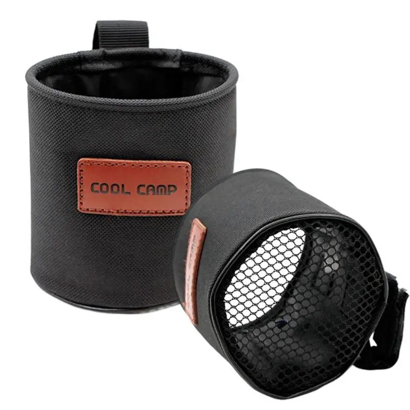 

Bike Cup Holder Versatile Bicycle Water Bottle Holder Breathable Camping Accessories Chair Side Drink Storage Holder Bottom Mesh